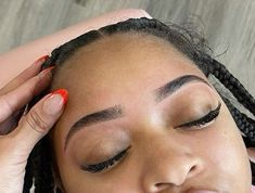 Brow Ideas Eyebrow Shapes, Eyebrow Shaping Soft Arch, Eyebrow Ideas Shape, No Arch Eyebrows, Threaded Eyebrows Black Women, Eyebrows Shaping Natural, Slightly Arched Eyebrows, Eyebrow Shaping Straight, Waxed Eyebrows Shape