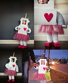 Girly robot Halloween costume :D Diy Halloween Girls, Valentines Robots, Birthday Costume, Robot Costumes, Halloween Toddler, Toddler Ideas, 2023 Halloween, Diy Robot