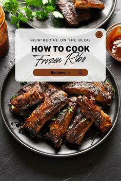 the recipe on the blog shows how to cook frozen ribs