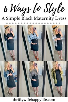 Fall Maternity Outfits, Fitted Maternity Dress, Maternity Outfit Ideas, Maternity Clothes Summer, Trendy Maternity Outfits, Bump Fashion, Maternity Black Dress