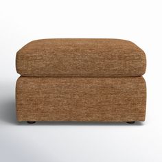 a small footstool sitting on top of a white floor