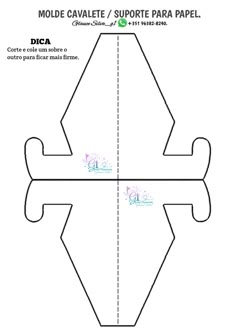 the cut out pattern for an origami model