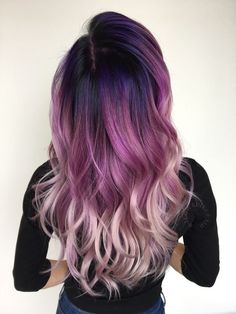 Color Melt, Cute Hair Colors, Purple Highlights, Pinterest Hair, Have Inspiration, Color Melting