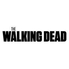 the walking dead logo on a white background