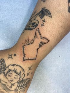 a person with a tattoo on their arm