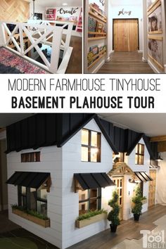 the modern farmhouse tiny house basement playhouse tour