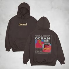 Frank Ocean BLOND Hoodie Blond Album Frank Ocean Blond Album Cover Hoodie Easy 30 day return policy