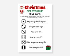 a christmas gift exchange game with dice