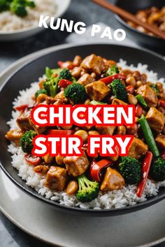 A photo of a  Kung Pao Chicken Stir Fry a Stir fry Recipes