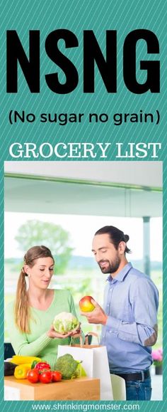 Ready to go NSNG (no sugar no grain)?  This checklist will help you stock up on the foods needed to get started with success. Quick Detox, Grain Brain, Sugar Detox Recipes, Healthy Detox Cleanse, Detox Kur, Keto Grocery List, Lemon Detox, Detox Diets, No Sugar Diet