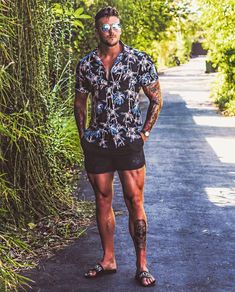 Men's Swimwear, Summer Mens, Beach Wear Men, Hawaiian Shirts, Summer Fashion Outfits