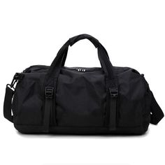 Type of sports:  Fitness  
  Capacity:  20-35L  
  Material:  Canvas  
  Size:  52*27*27cm  
  Style:  Travel Sport Training Gym Bag  
  Processing Method:  Soft Face  
  Color:  Black Multifunctional Travel Bag, Black Duffle Bag, Mens Gym Bag, Nylon Travel Bag, Waterproof Travel Bag, Weekender Bags, Man Bags, Training Bags, Sports Bags Gym