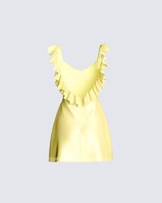 Yellow Hoco Dress Short, Light Yellow Hoco Dress, Yellow Hoco Dress, Homecoming Fits, Dresses For Hoco, Hoco Dress Short, Hoco Dress Ideas, Short Yellow Dress, Yellow Homecoming Dresses