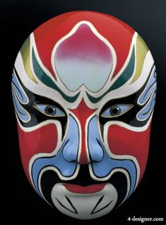 Kabuki Mask Design, Noh Mask, Ceramic Mask