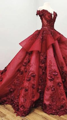 Off The Shoulder Prom Dress, Ombre Prom Dresses, Red Wedding Dress, Floral Prom Dresses, Lace Ball Gowns, Two Piece Homecoming Dress, Burgundy Prom Dress, Beaded Prom Dress