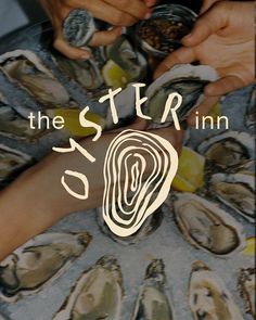 Instagram Oyster Aesthetic, Seafood Restaurant Logo, Oyster Illustration, Restaurant Graphic Design, Tulum Style, Pasta Brands, La Rochelle France, Oyster Bed, Restaurant Logo