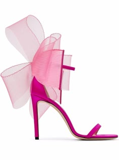 Pink Sandals Heels, Bow High Heels, Transparent Heels, Mesh Bows, Winter Heels, Modern Sandals, Crystal Sandals, Mid Heel Sandals, Bow Heels