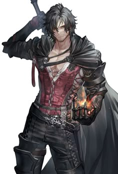 Clive Rosfield, Blood Hunter, Final Fantasy Artwork, Final Fantasy Art, 캐릭터 드로잉, Final Fantasy Xiv