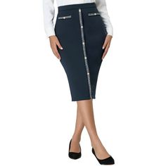 Style - Keep your look professional and stylish in this pencil skirt from Hobemty, featuring a high waist, tweed trim, back split and gold button decor. Outfit - Pair with solid shirts and high heels for a chic office look. Occasion - Focused on Ladies' Semi-Formal Wear - This skirt can be a perfect addition to almost any outfit from formal to daily wear, great for work, meeting, office, businesses, work, party, cocktail, wedding, casual, daily dressing, etc. Measurement (in inches) Internationa Meeting Office, Wedding Casual, Semi Formal Wear, Bodycon Pencil Skirt, Floral Print Midi Skirt, Button Decor, Bodycon Midi Skirt, Work Meeting, Trim Work