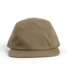 Five panel with flat visor and adjustable back strap. Cotton twill. Camp Hat, Five Panel, Back Strap, Cotton Twill, Hats