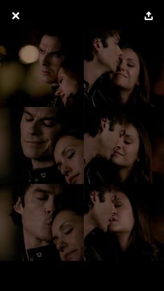 the vampire kiss scene is shown in several different angles, including one being kissed by another