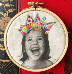 Photo Embroidery, Group Portrait, Embroidered Photo, 자수 디자인, Black And White Photos, White Photos, Embroidery Inspiration, Embroidery And Stitching, Art Plastique