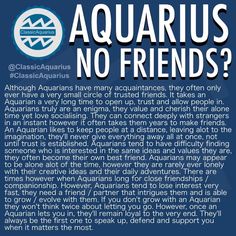 an advertisement for aquarius no friends with the caption's description below it