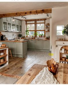 the kitchen is clean and ready for us to use in its new owner's home