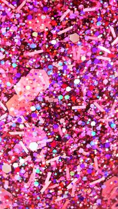 pink and purple glitter with lots of different colors