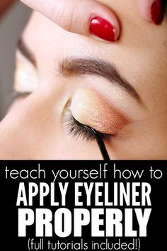 Eyeliner For Beginners, Behind Blue Eyes, Mascara Tips, How To Apply Eyeliner, How To Apply Mascara, Eyeliner Tutorial, Makeup Tutorials, Makeup Techniques, All Things Beauty