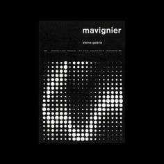 a black and white photo with the word mavignier on it