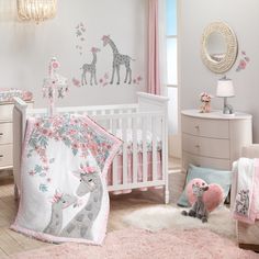 Floral Nursery Bedding, Crib Decoration, Lambs & Ivy, Butterfly Nursery, Baby Crib Bedding Sets, Giraffe Nursery, Girl Nursery Room, Baby Crib Bedding, Crib Bedding Set