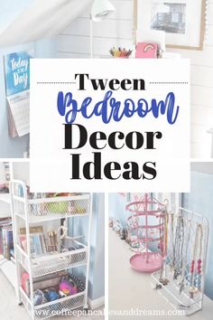 two bedroom decor ideas with text overlay