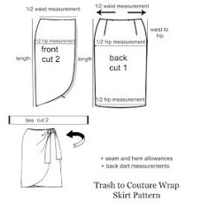 the instructions for how to make a skirt with an attached waistline and drawstring