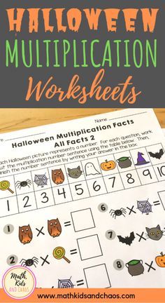 halloween math worksheets for kids to practice their addition skills and help them learn numbers