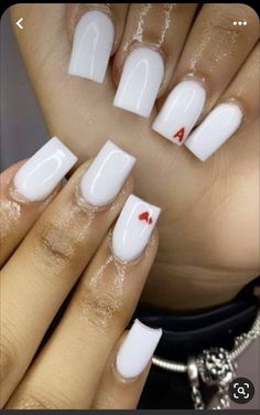 Nail Inspo Hearts, Acrylic Nails Nude, Diy Acrylic Nails, Butterfly Nail Art, Colored Acrylic, Colored Acrylic Nails, White Acrylic Nails, Girly Acrylic Nails, Cute Acrylic Nail Designs