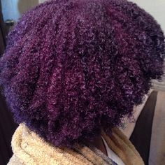 purple haze. Purple Hair Natural Black Women, Dark Purple Hair Black Women, Purple Afro Hair, Purple Hair Dark Skin, Purple Hair Black Women