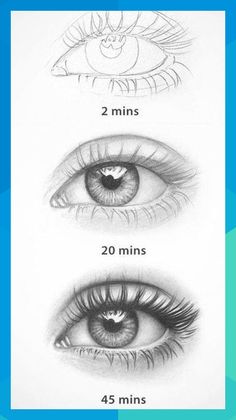 three different types of eyes and their measurements