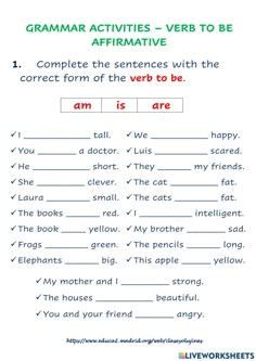 the worksheet for an activity to teach children how to read and understand words