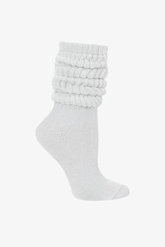 Lounge Socks, Long Chunky White Socks, Slouch Socks Aesthetic, Scrunched Socks, Thick White Socks, Chunky Socks, Scrunch Socks, Comfortable Thick Snug Socks, 80s Slouch Socks