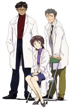 two people in lab coats standing next to each other