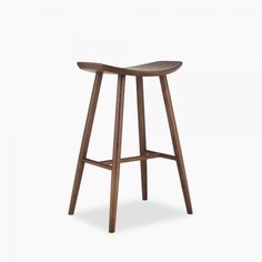 the backless bar stool with wooden legs