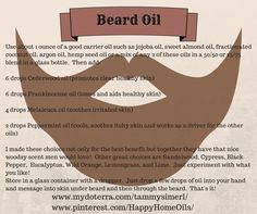 Beard Oil Essential Oils, Gift For Groom, Using Essential Oils