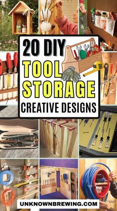 20 diy tool storage creative designs that are easy to make and fun for kids