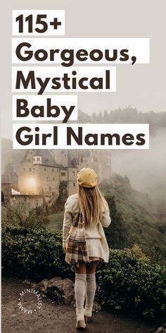 Searching for mystical baby names for your little girl? This is a stunning collection of the most unique, whimsical baby names for girls. From flowers and plants to nature, fantasy and beyond - these enchanting girls baby names are sure to inspire you! Flower Names For Girls, Country Baby Names, Vintage Baby Names, Mystical Names, List Of Girls Names