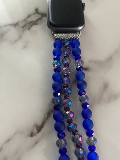 Royal blue, deep purple and a grayish silver Apple Watch Band. Fits series 7/6/5/4/3. Size M/L 38-42. Apple Watch Beaded Bands, Silver Apple Watch Band, Silver Apple Watch, Silver Apple, Band Fits, Chattanooga Tn, Apple Watch Band, Apple Watch Bands, Deep Purple