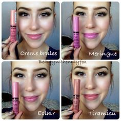 Beautywithemilyfox: NYX butter glosses + lip swatches! Nyx Lip Gloss, Strawberry Parfait, Nyx Lip, La Colors, Nyx Makeup, Lip Swatches