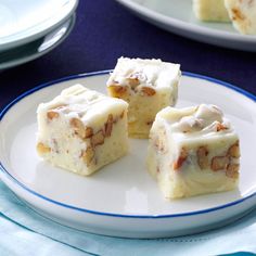 White Pecan Fudge Butter Pecan Fudge Recipe, White Fudge, Pecan Fudge, Best Fudge Recipe, White Chocolate Fudge, Christmas Candies, Pecan Ice Cream, Oh Fudge, Taste Of Home Recipes