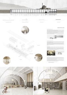 an architectural rendering of the interior of a library