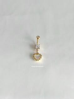 - 14g - 10mm bar - Surgical steel bar - 14k gold filled charm Gold Pearl Belly Button Piercing, Elegant Gold Belly Rings Gift, Elegant Heart-shaped Wedding Belly Rings, Dainty Gold Belly Rings For Wedding, Adjustable Gold Belly Rings For Wedding, Gold Navel Piercing, Heart Amulet, Cute Nose Piercings, Belly Piercings